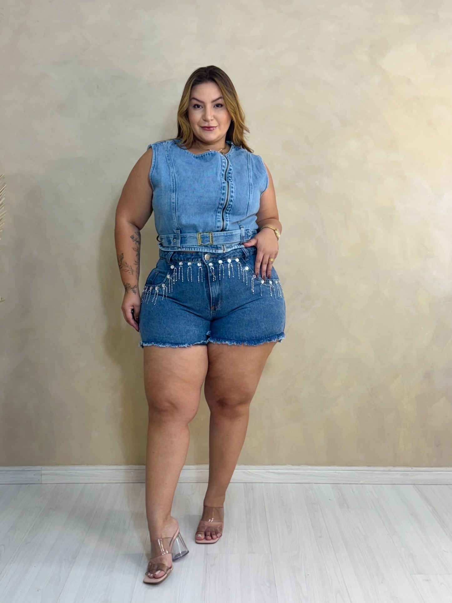 Cropped Jeans Plus Size - Cód. 0343
