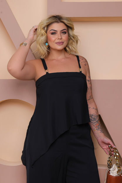 Conjunto Plus Size Preto - Cód. 0320