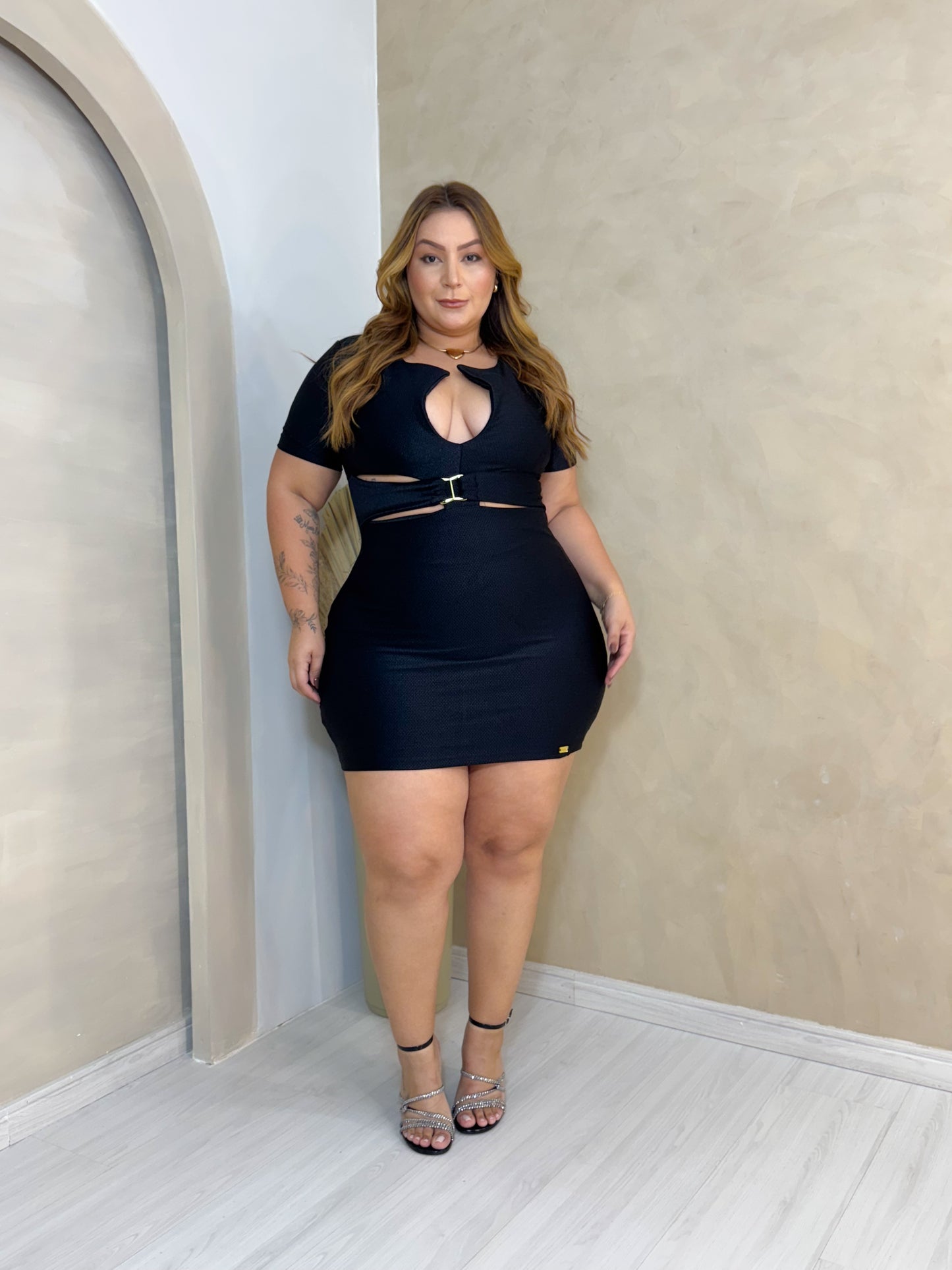 Vestido Plus Size Preto - 0314