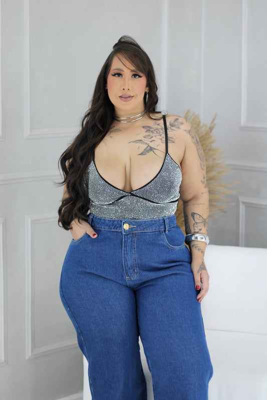 Cropped Plus Size Com Brilho - Cód. 0357