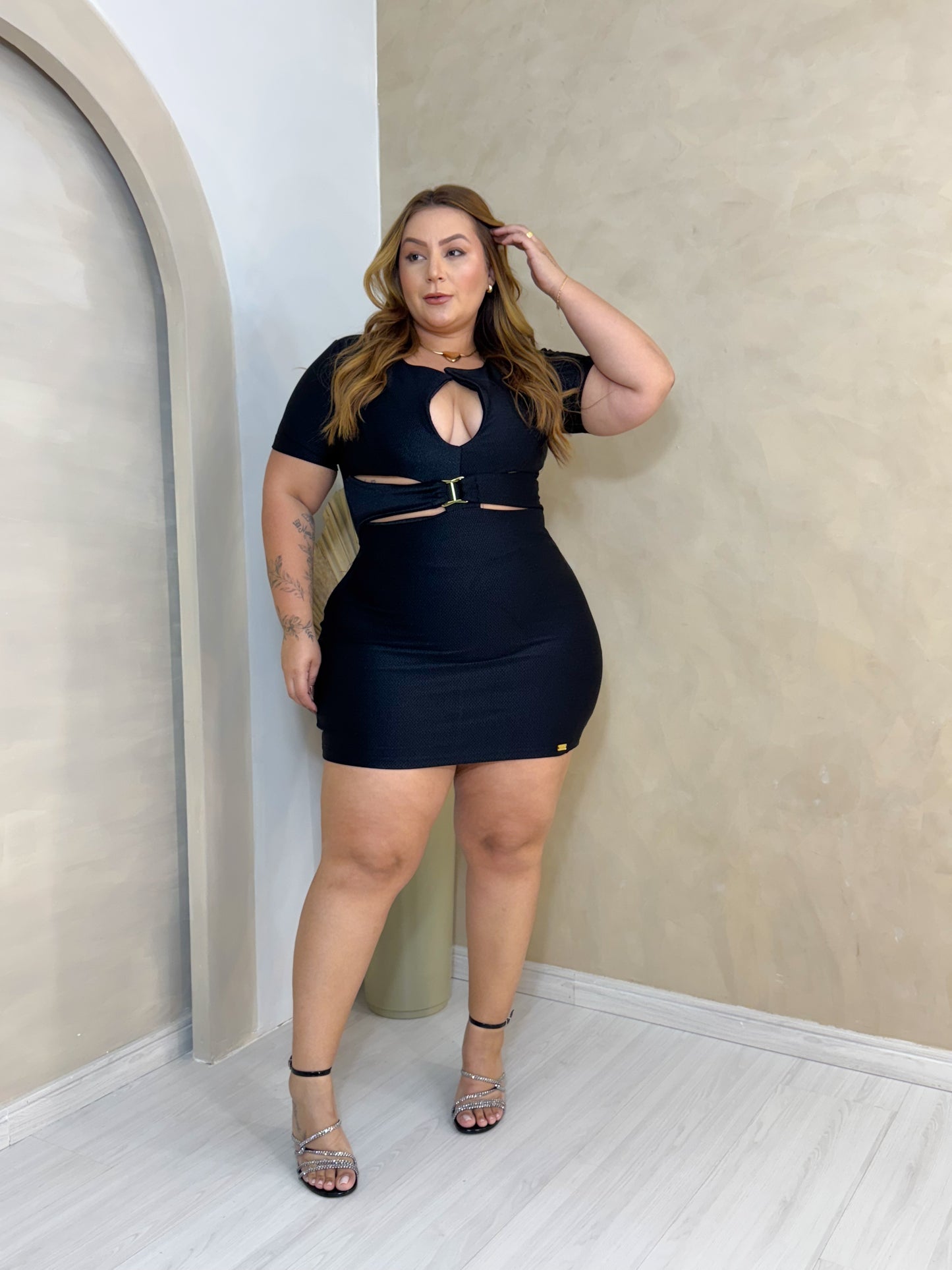 Vestido Plus Size Preto - 0314