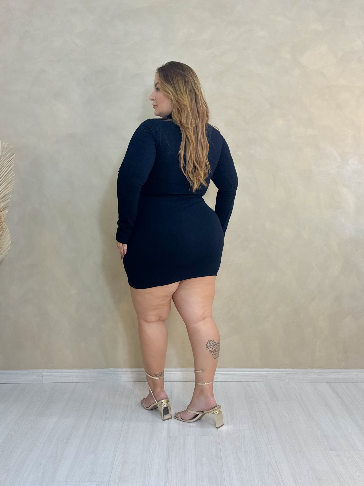 Vestido Plus Size Preto - Cód. 0339