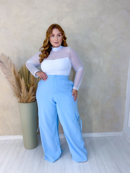 Cropped Plus Size Branco - Cód.0440