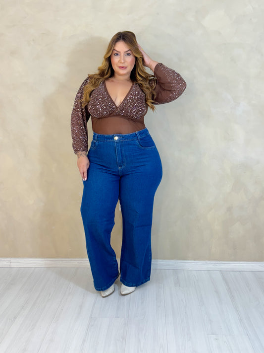 Calça Plus Size Jeans Sem Lycra - Cód.0377