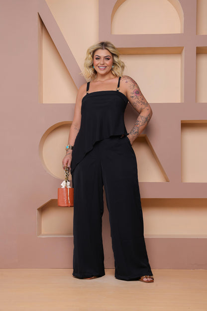 Conjunto Plus Size Preto - Cód. 0320