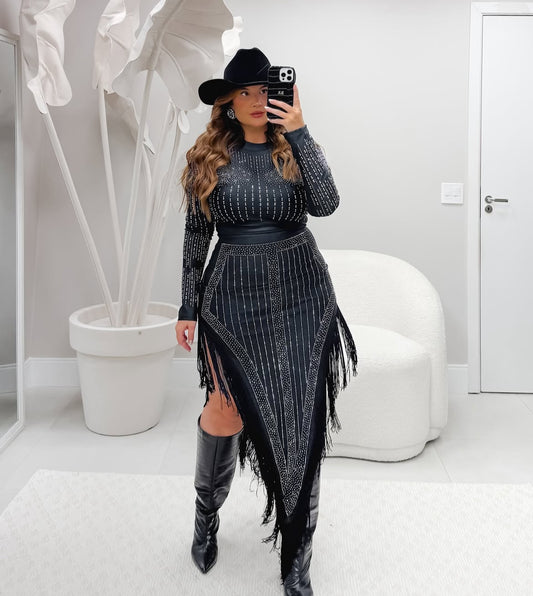 Conjunto Plus Size Franja - Cód. 0333