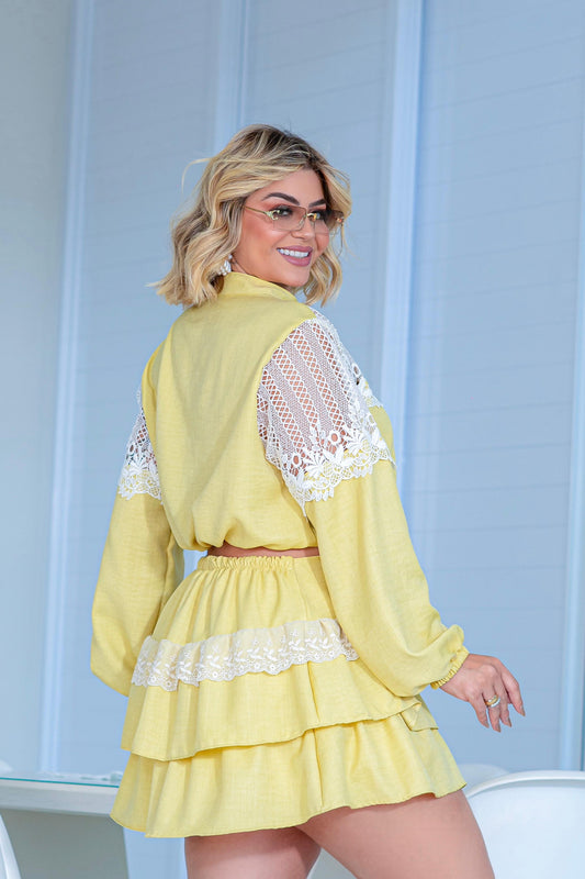 Conjunto Plus Size Curto - Cód. 0407