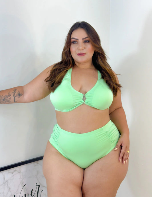 Biquíni Plus Size Poliamida Verde - Cód. 0257