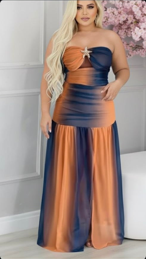 Vestido Plus Size Em Tule ( Imagem Ilustrativa )- Cód.0442