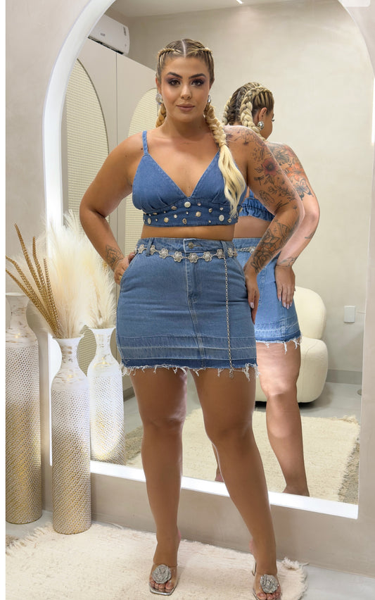 Cropped Plus Size Jeans - Cód. 0139