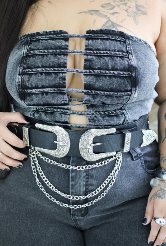 Cinto Plus Size de Duas Fivelas - Cód. 0064