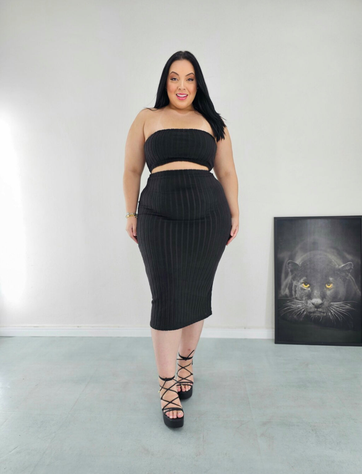 Conjunto Preto Plus Size - Cód. 0106