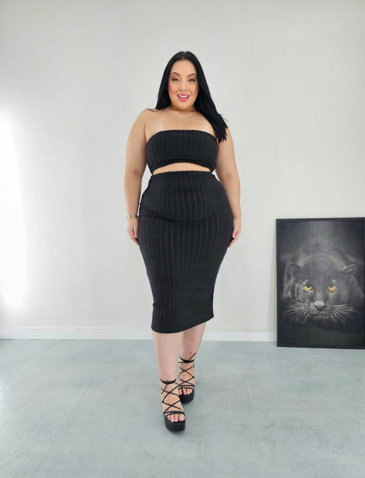 Conjunto Preto Plus Size - Cód. 0106