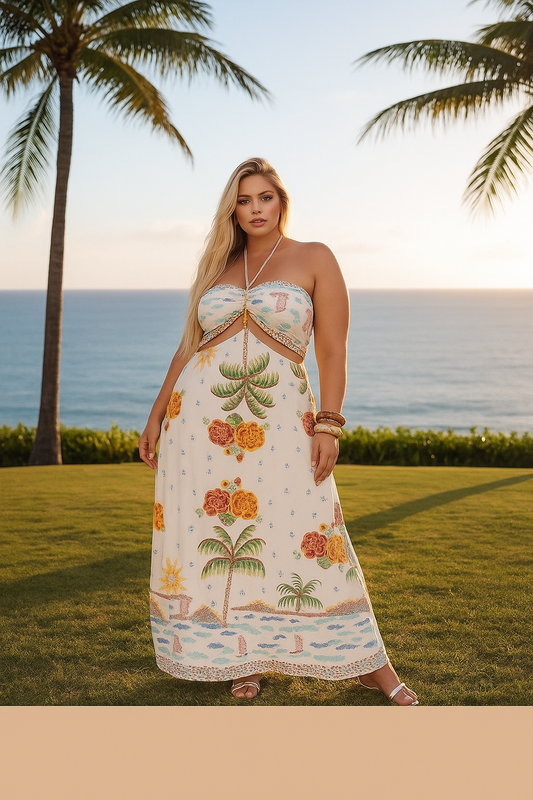 Vestido Plus Size Multiforma - Cód.0444