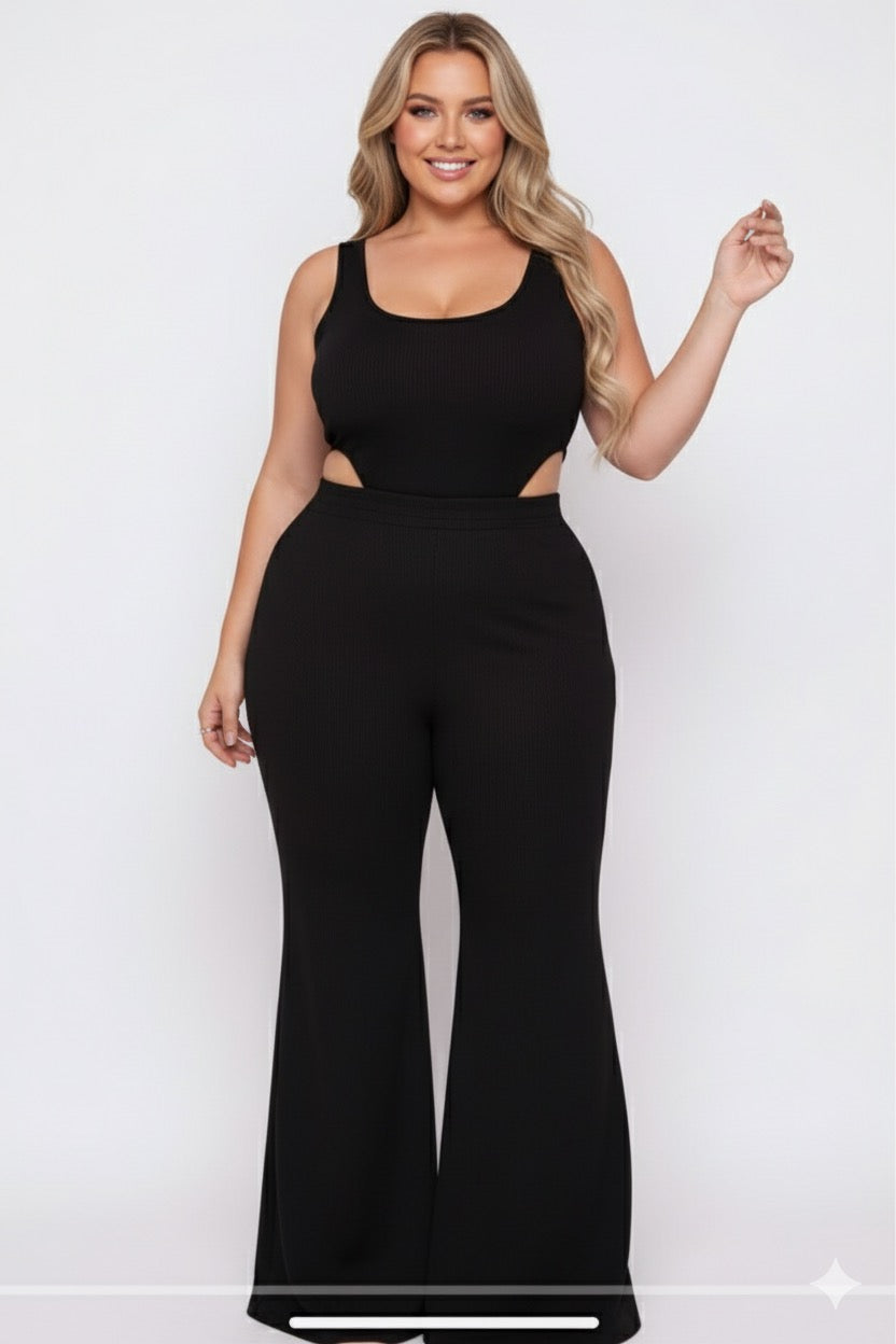 Conjunto Plus Size Preto Anaruga - Cód.0451