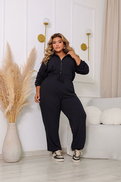 Conjunto Plus Size Moletom Preto - Cód. 0101