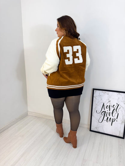 Jaqueta Plus Size Moletom Gringa Caramelo (Imagem ilustrativa) - Cód. 0159