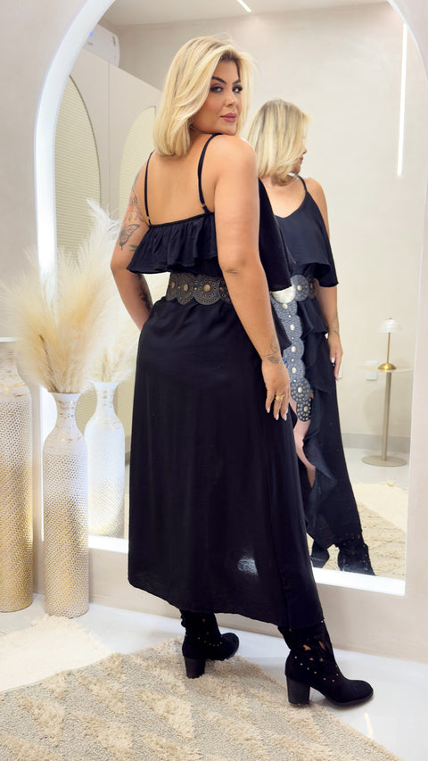 Bata Boho Plus Size Preta - Cód. 0002